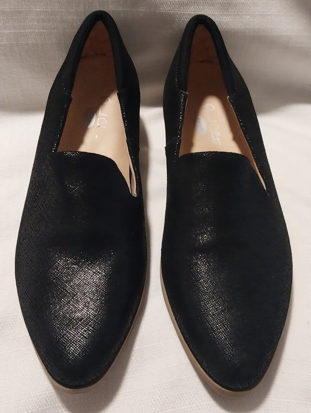 Dr. Scholl's Original Collection Jetset Black Textured Leather Loafers